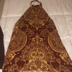 Printed Halter Dress from Urban Outfitters